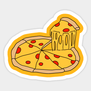 Melty Pizza Pie Sticker